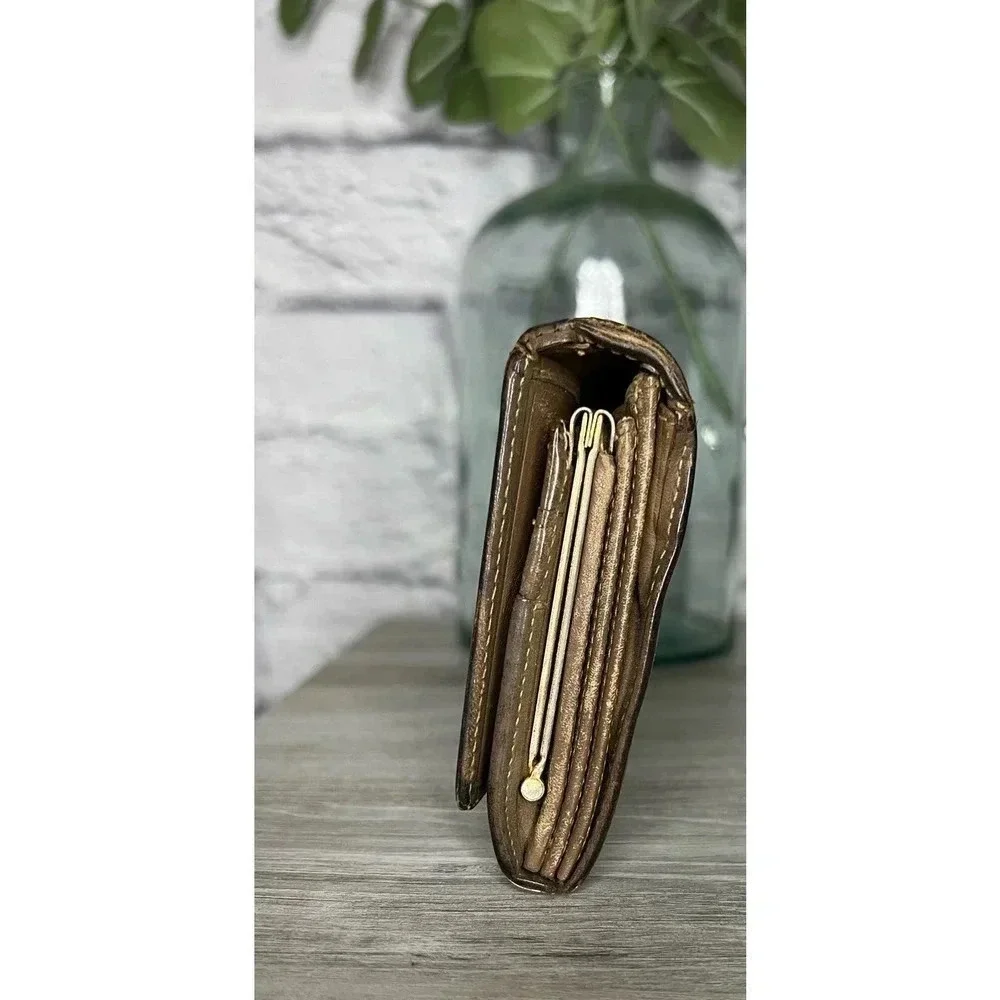 Christian Dior vintage 80s rare honeycomb print wallet.